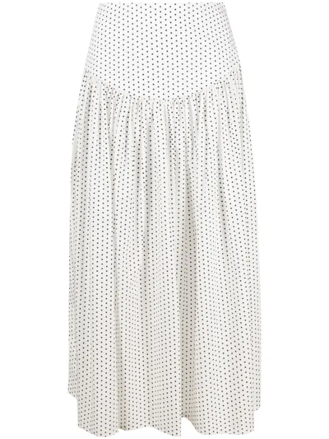 Molly Goddard polka-dot midi skirt