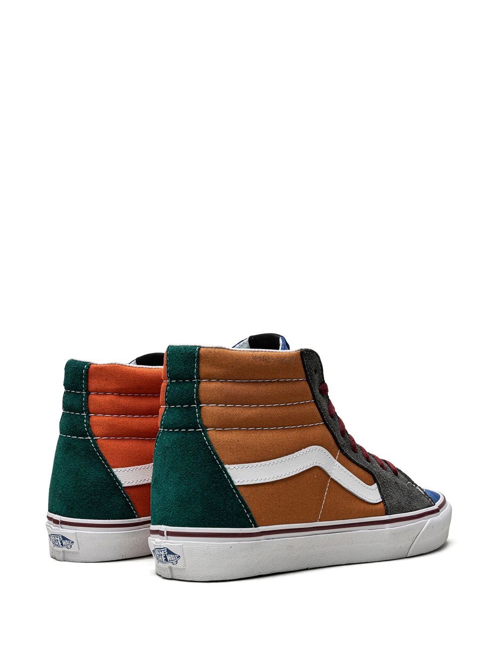 Shop Vans Sk8-hi Colour-block Sneakers In Multicolour