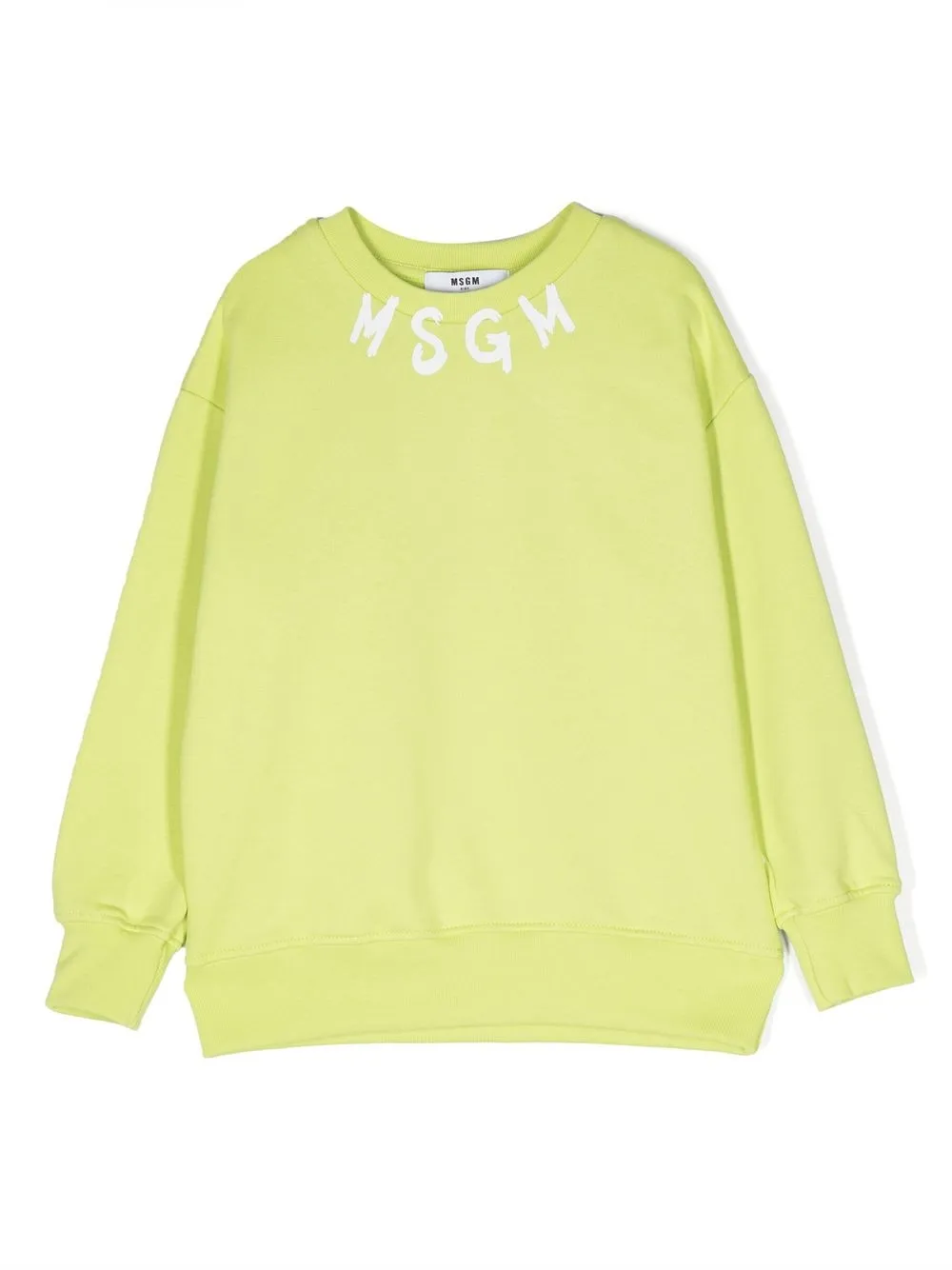 

MSGM Kids logo-print long-sleeve sweatshirt - Green