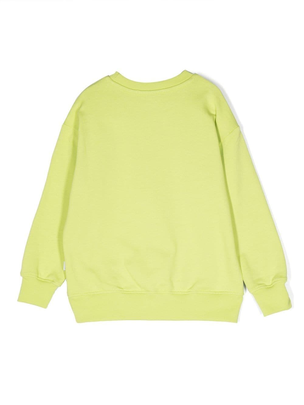 MSGM Kids Sweater met logoprint - Groen