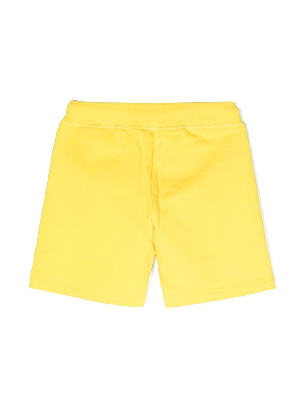 Shop Dsquared2 Logo-print Drawstring Shorts In Yellow