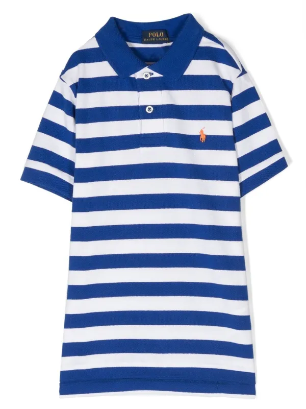 ralph lauren blue striped polo