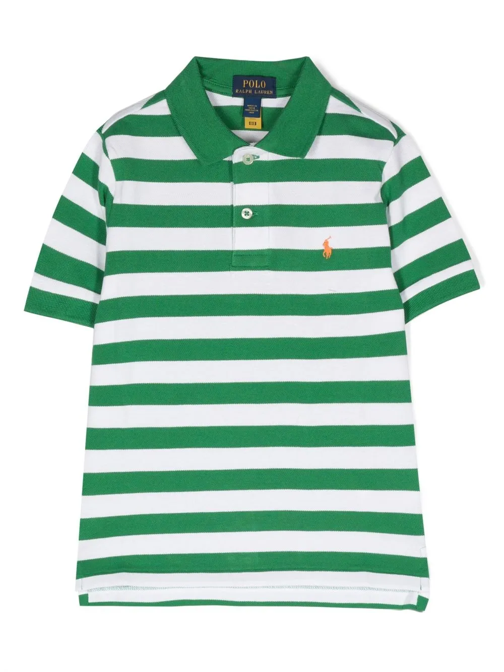 

Ralph Lauren Kids striped Polo Pony polo shirt - Green