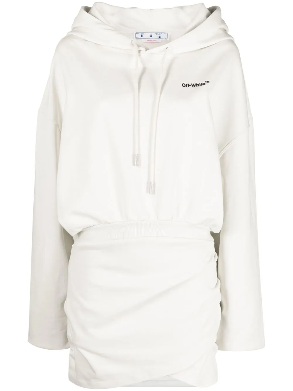 

Off-White cotton hoodie mini dress