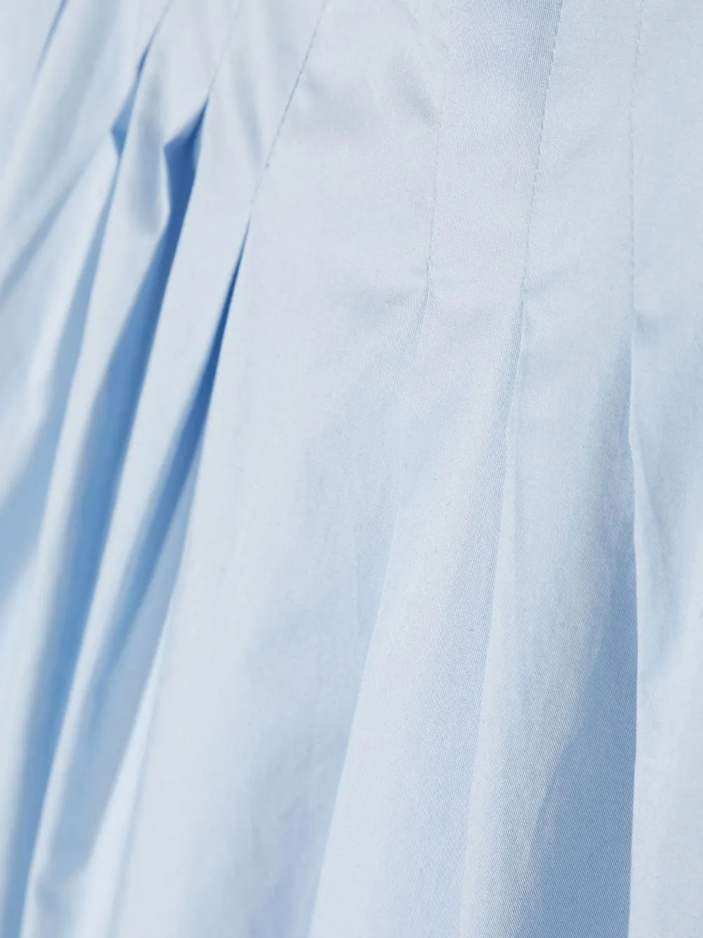 Il Gufo Ruffle-trim Cotton Dress In Blue