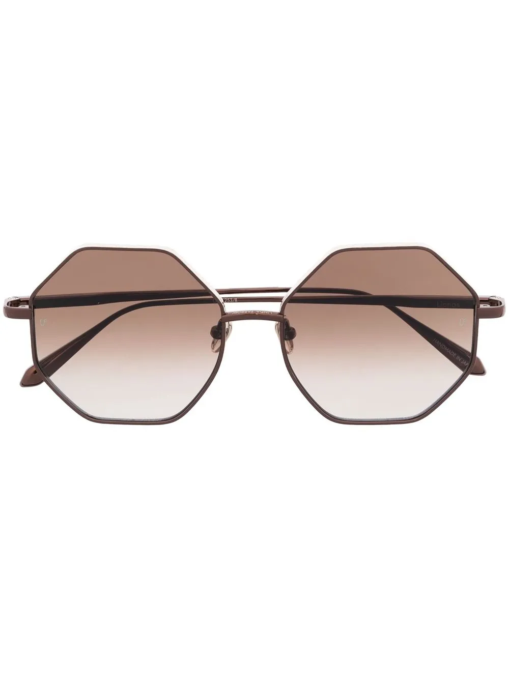 

Linda Farrow Lianas Hexagon sunglasses - Brown