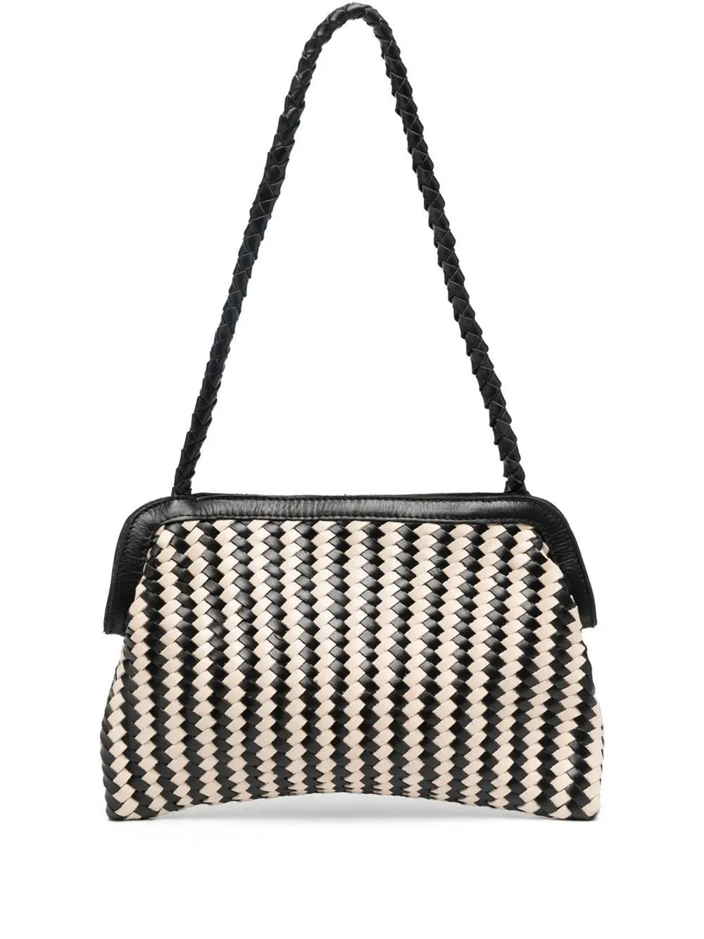 

BEMBIEN interwoven leather shoulder bag - Black