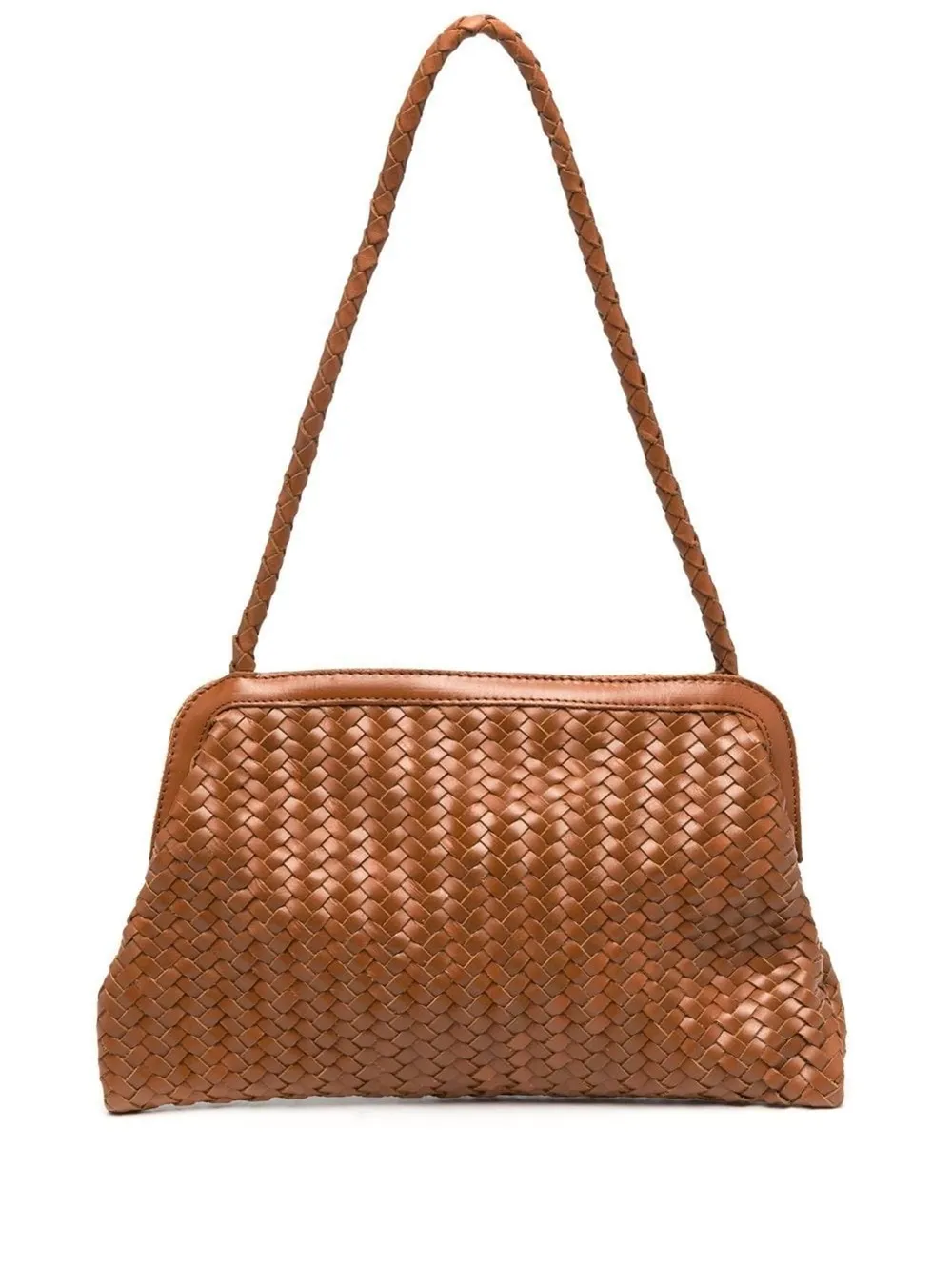 

BEMBIEN interwoven leather shoulder bag - Brown