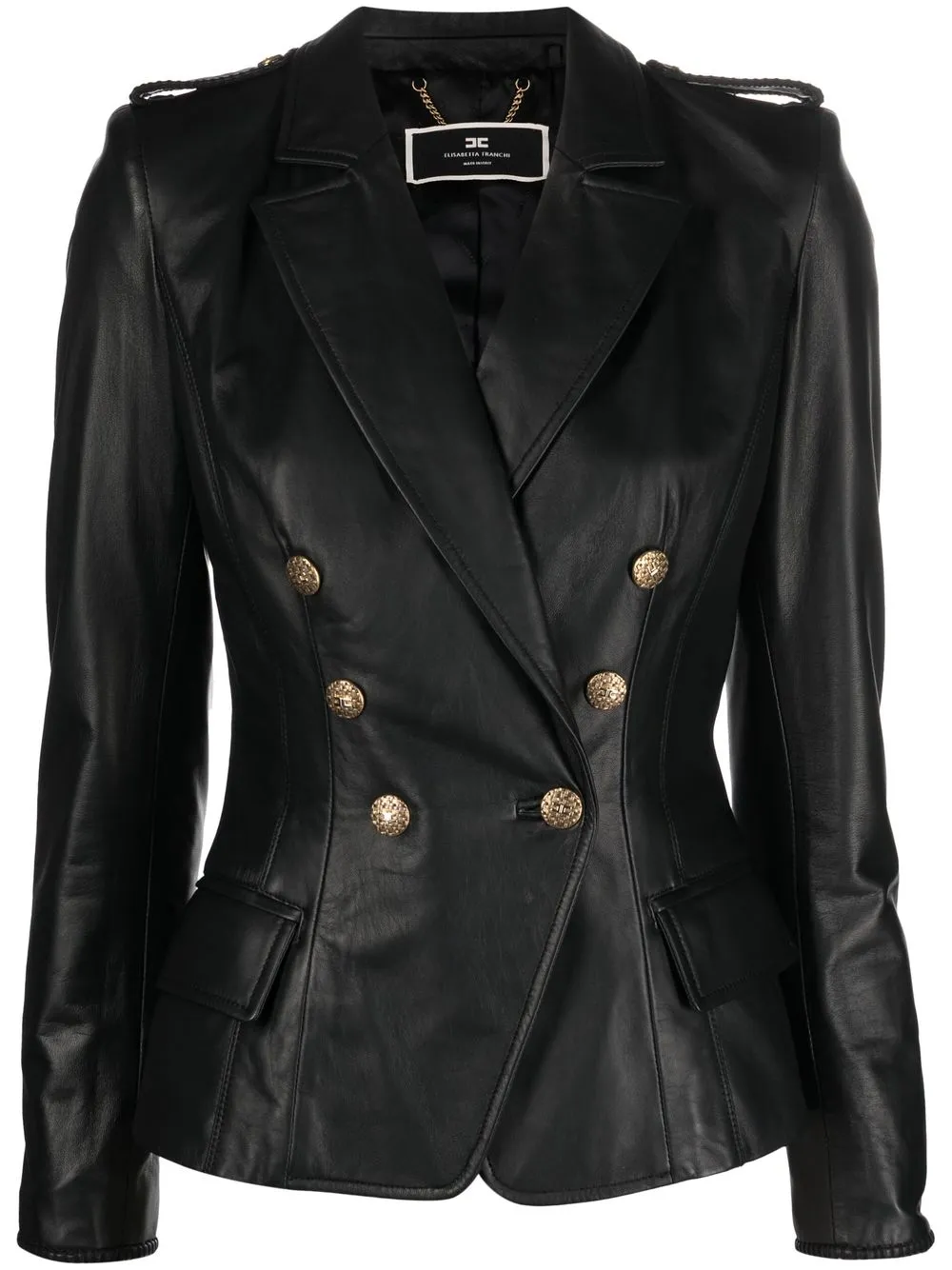 

Elisabetta Franchi blazer con doble botonadura - Negro