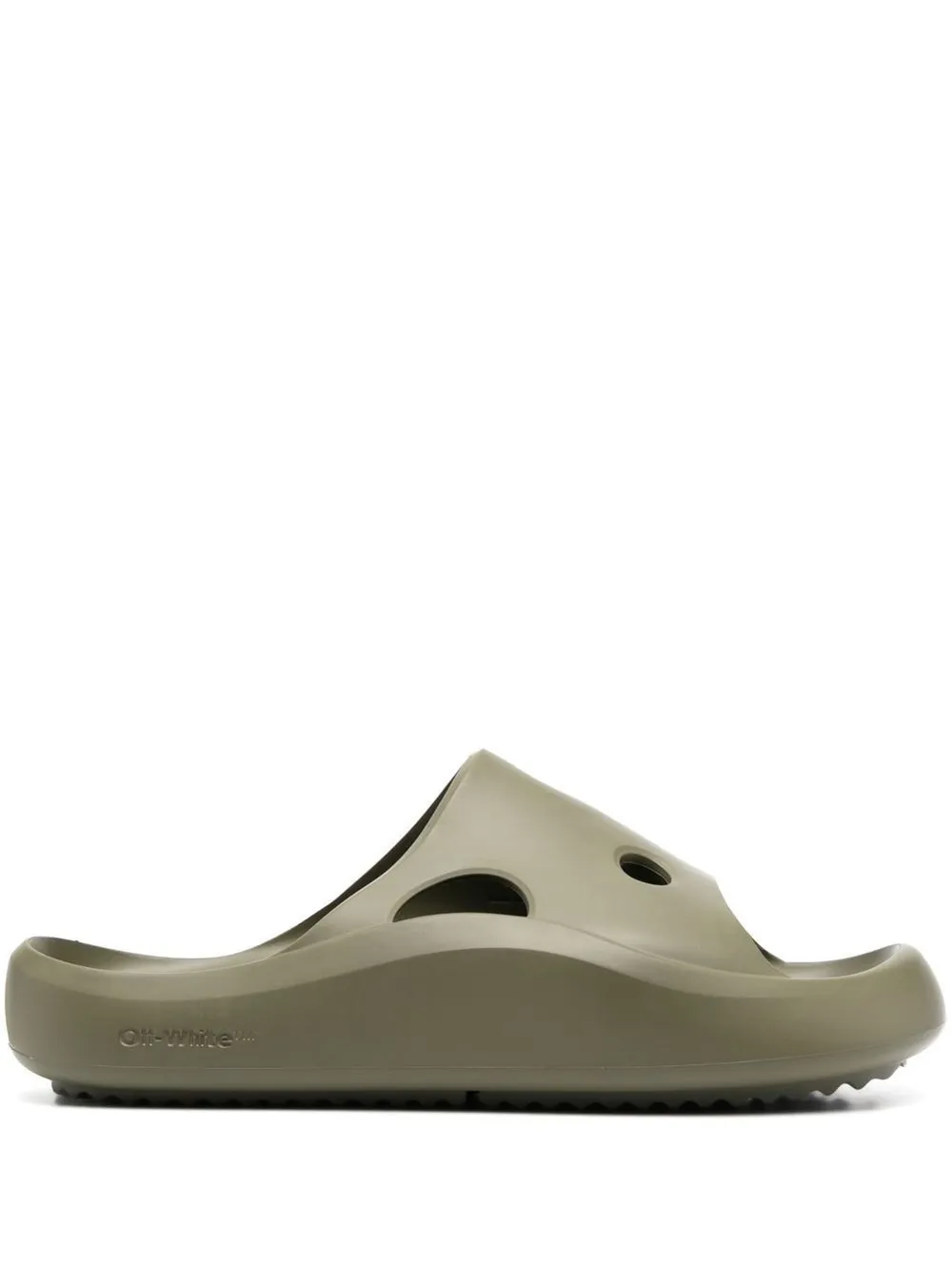 

Off-White moulded cut-out slides - Green