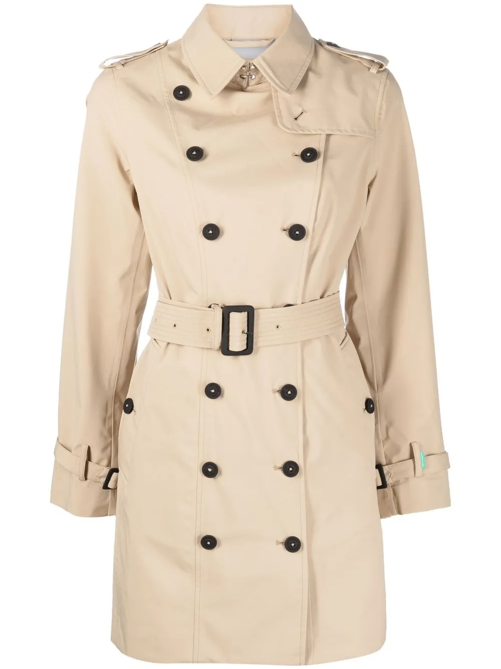 

Save The Duck belted trench-coat - Brown