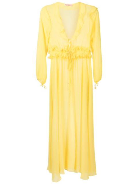 Olympiah ruffled maxi beach dress