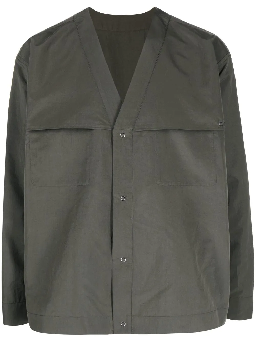 

Homme Plissé Issey Miyake V-neck long sleeves shirt - Green