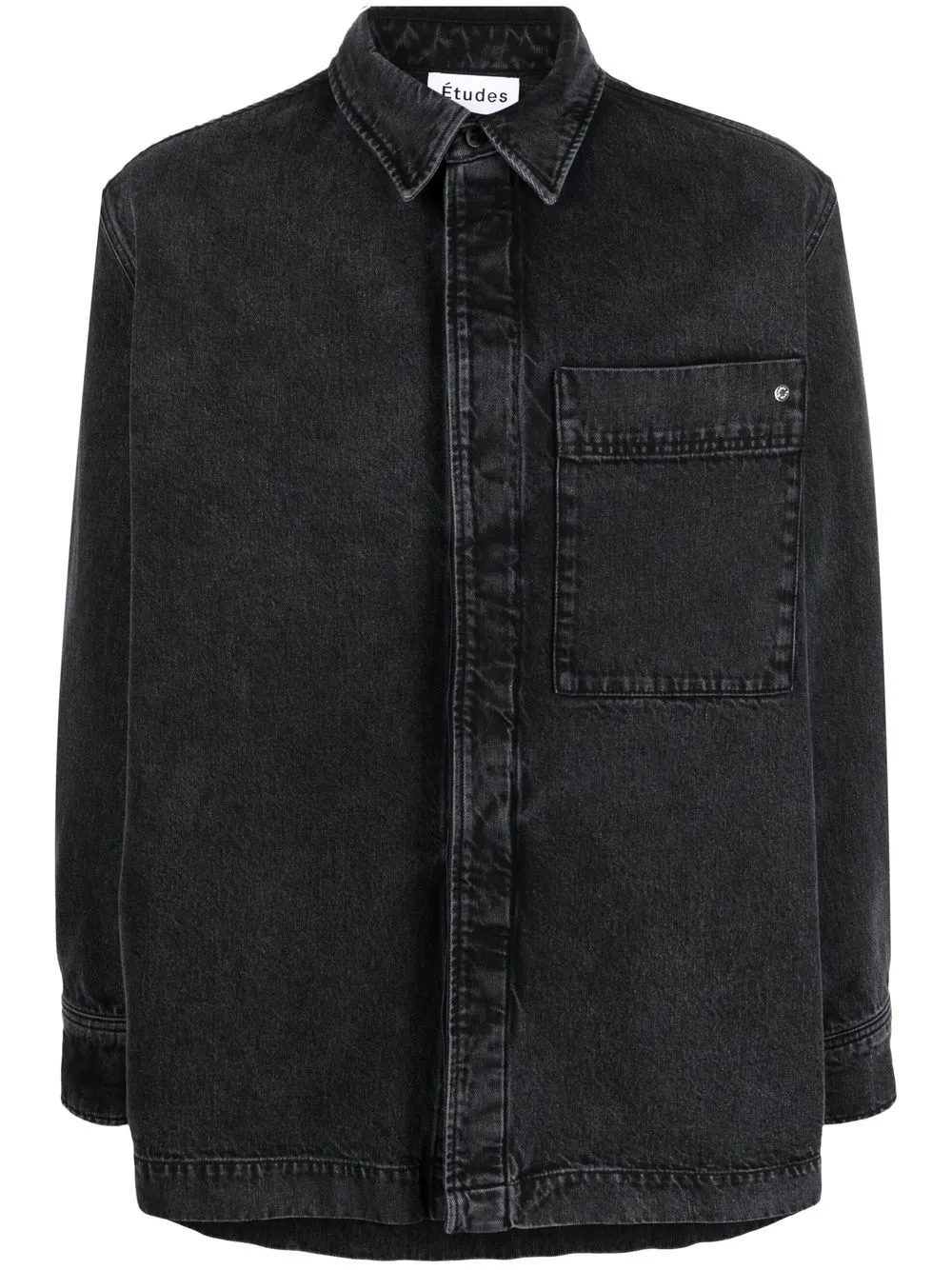 

Etudes long-sleeve denim shirt - Black