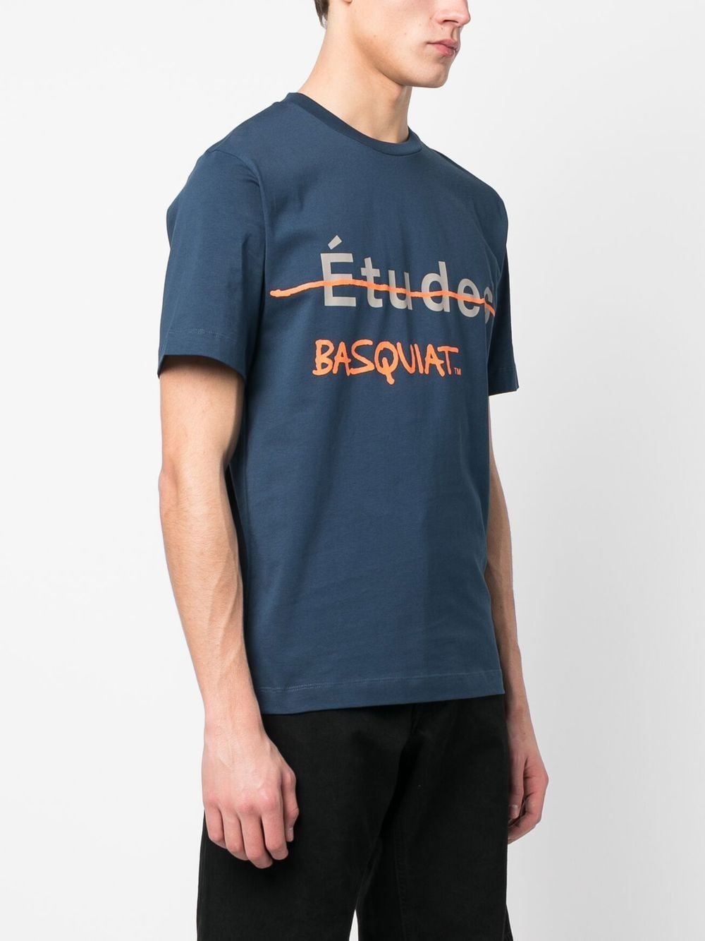 Shop Etudes Studio X Jean-michel Basquiat T-shirt In Blau