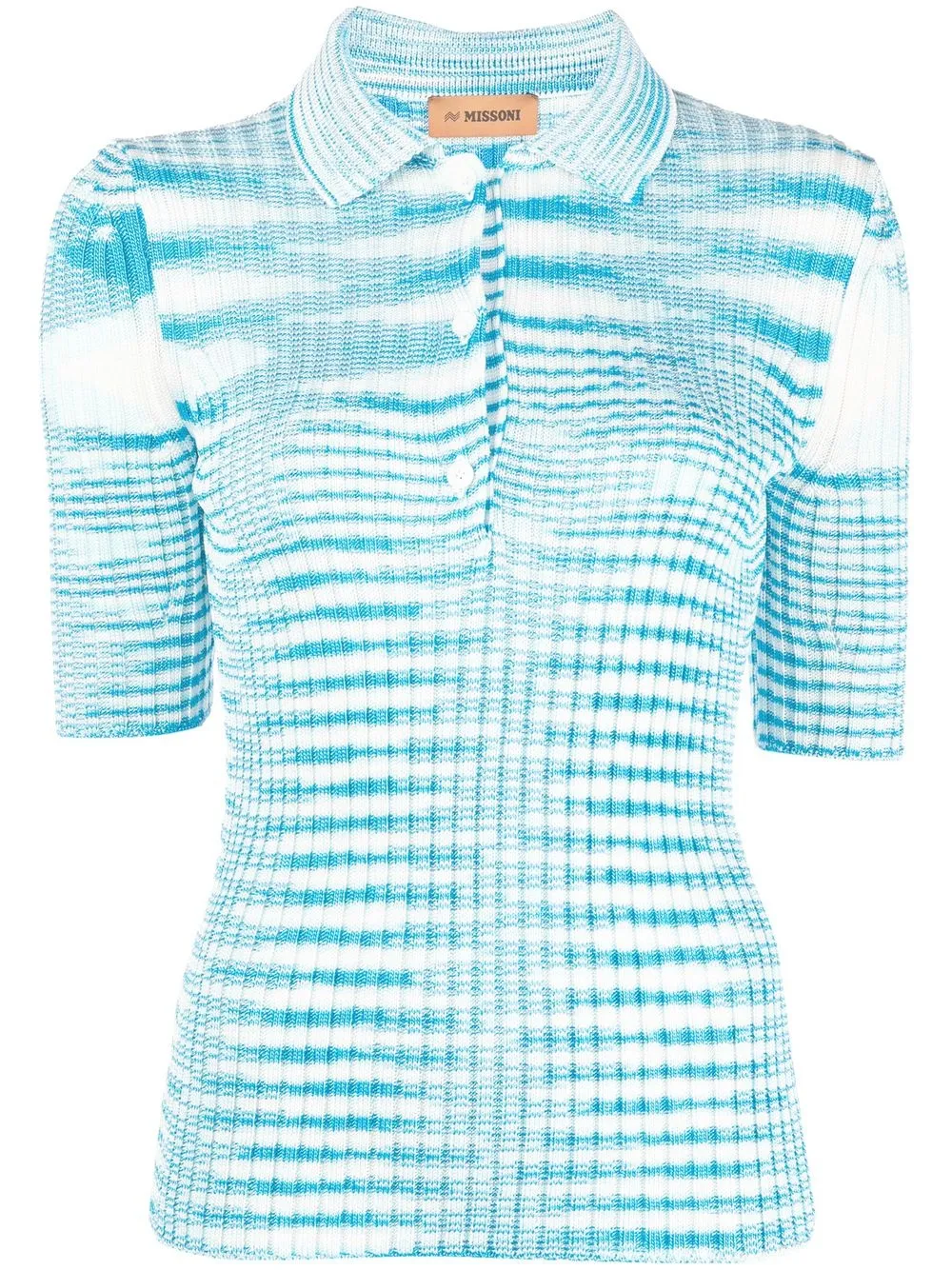 

Missoni short-sleeve knitted top - Blue