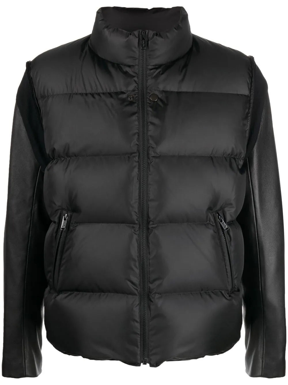 

Undercover padded contrast-sleeve jacket - Black