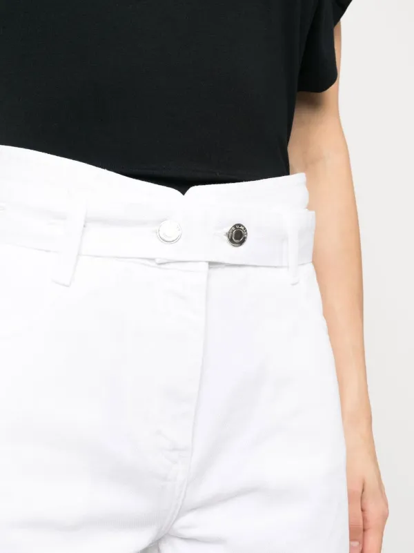 IRO Belted straight-leg Jeans | White | FARFETCH