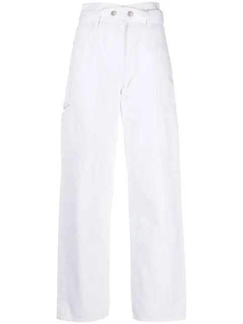 IRO belted straight-leg jeans