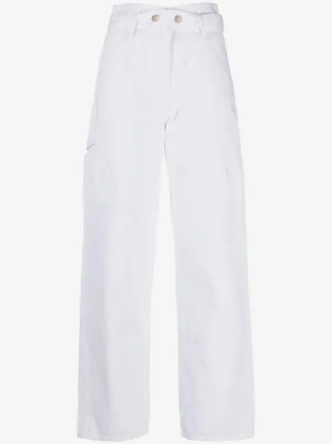 IRO belted straight-leg jeans