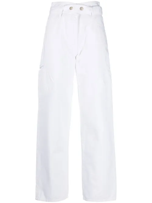 Jean droit à taille ceinturée - IRO - Modalova