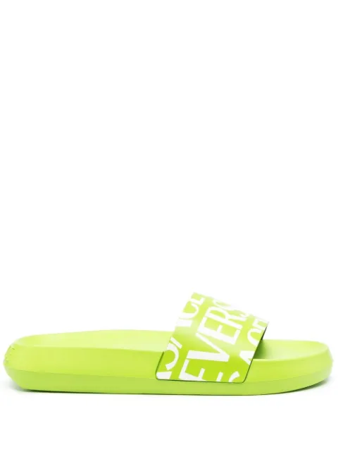 Versace logo-print slides