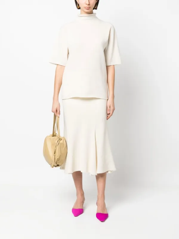 Jil Sander タートルネック ニットトップ | ニュートラル | FARFETCH JP
