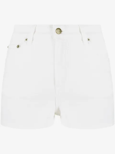 TWINSET shorts de mezclilla con logo bordado