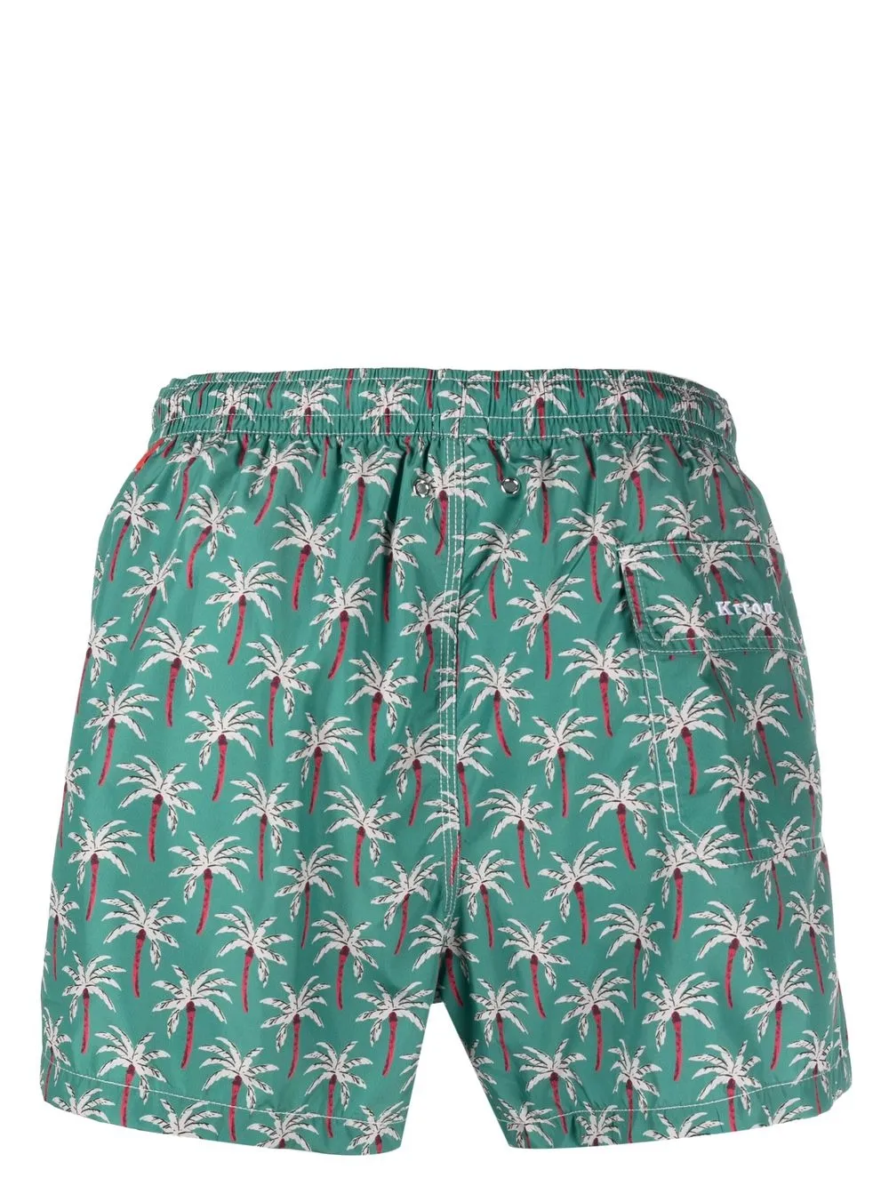 Kiton Zwembroek met print - Groen