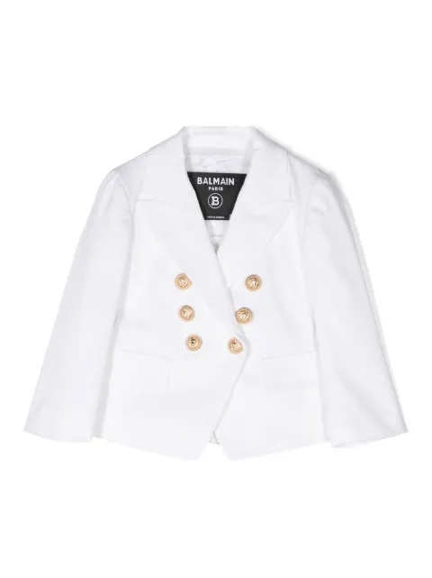 Balmain Kids - embossed-button detail blazer