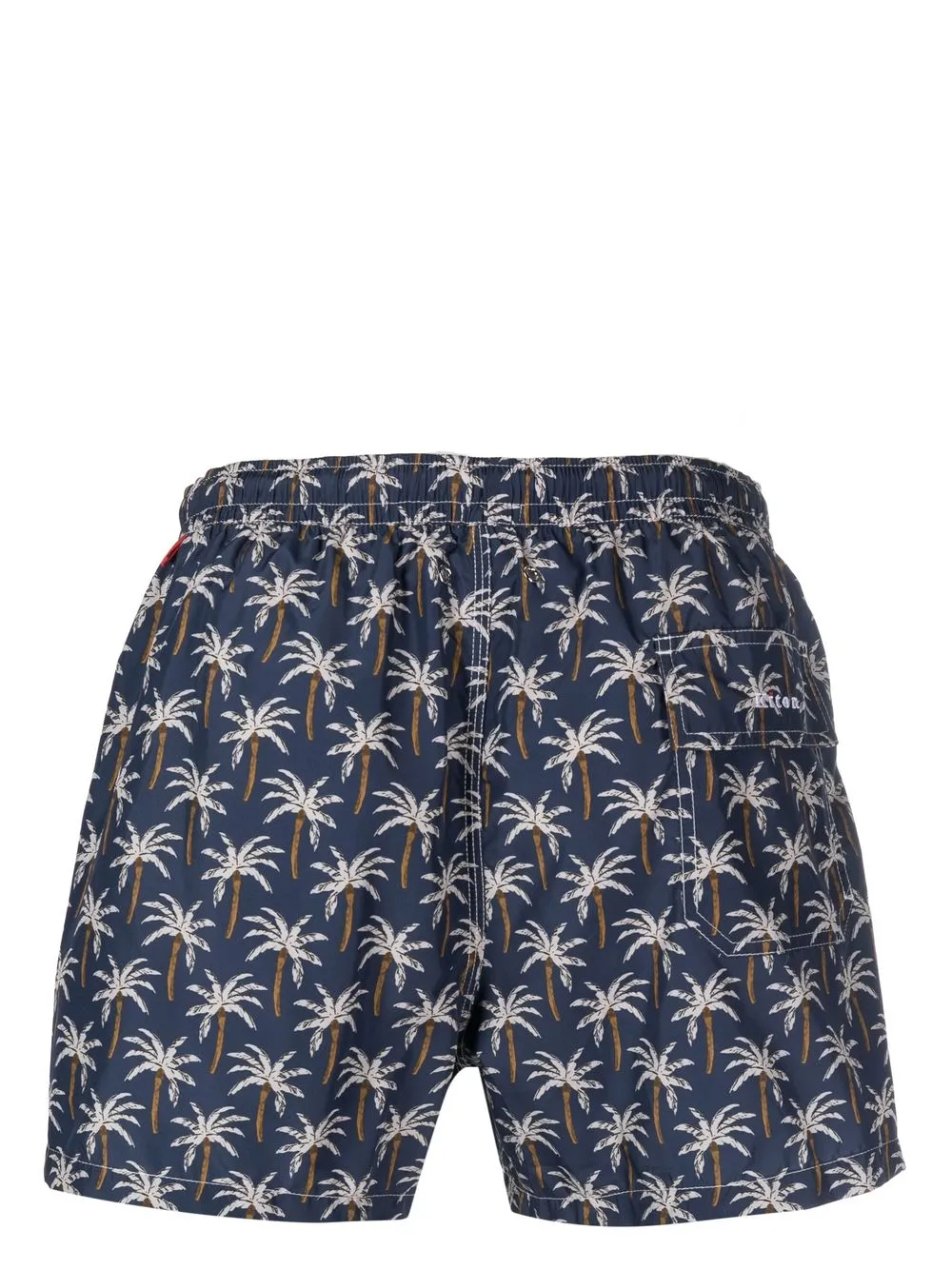 Kiton Zwembroek met print - Blauw