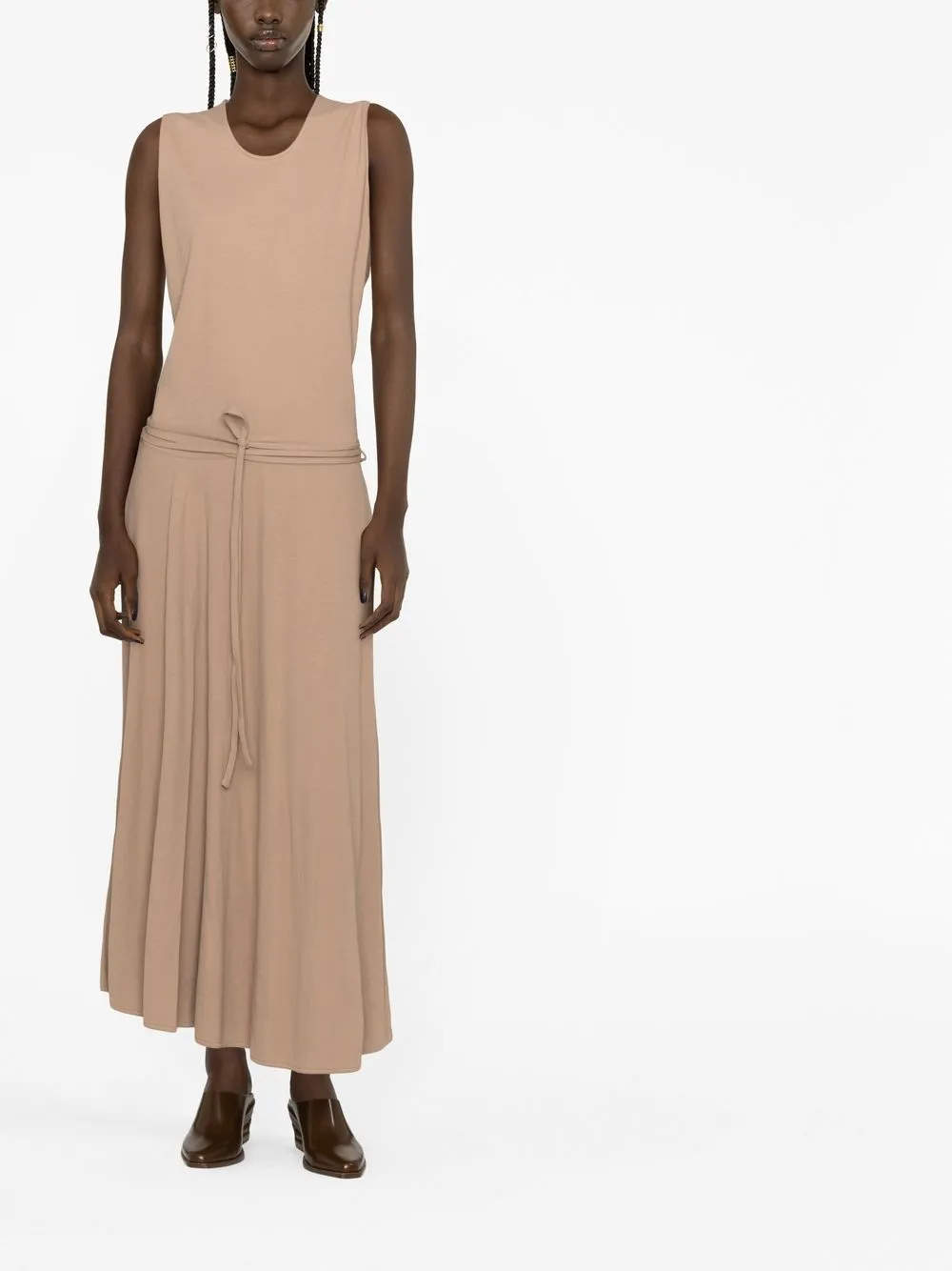 Lemaire Jurk met trekkoord - Beige