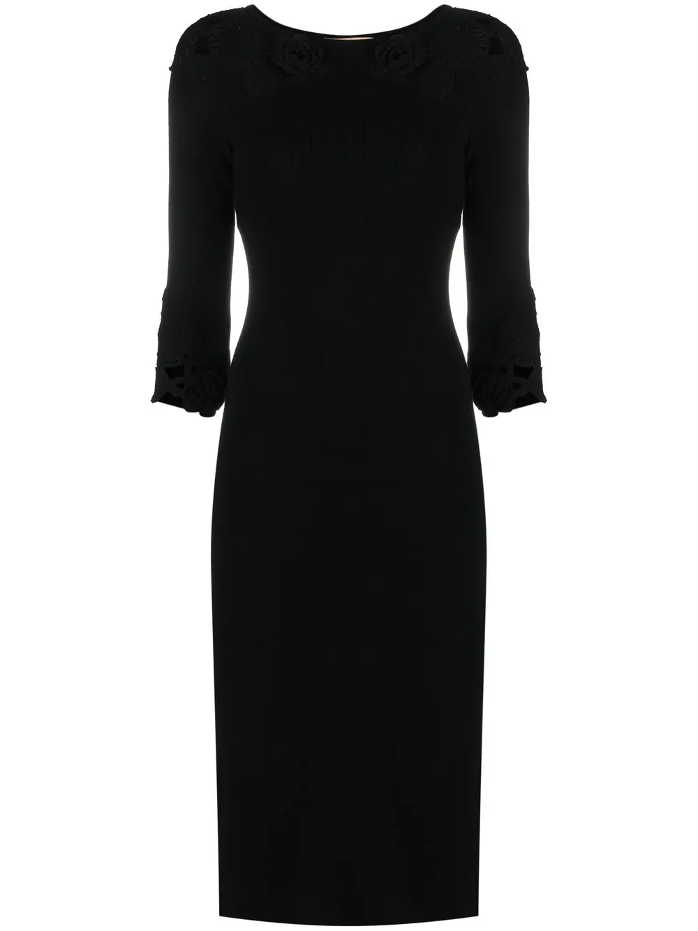 

TWINSET cut-out detail midi dress - Black