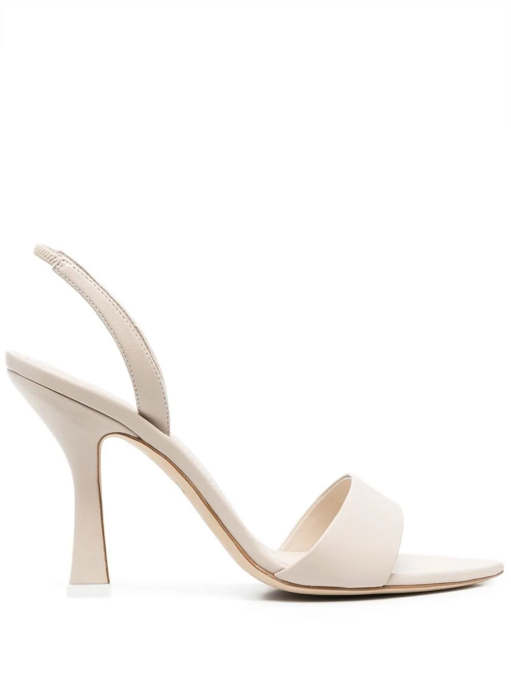 

3juin 105mm leather slingback sandals - Neutrals
