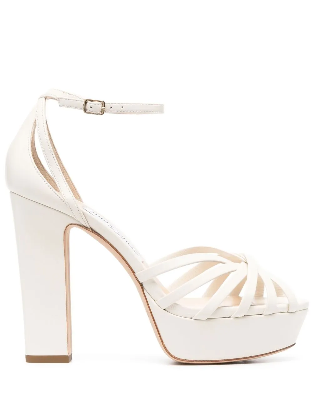 

Jimmy Choo sandalias con plataforma de 135mm - Blanco