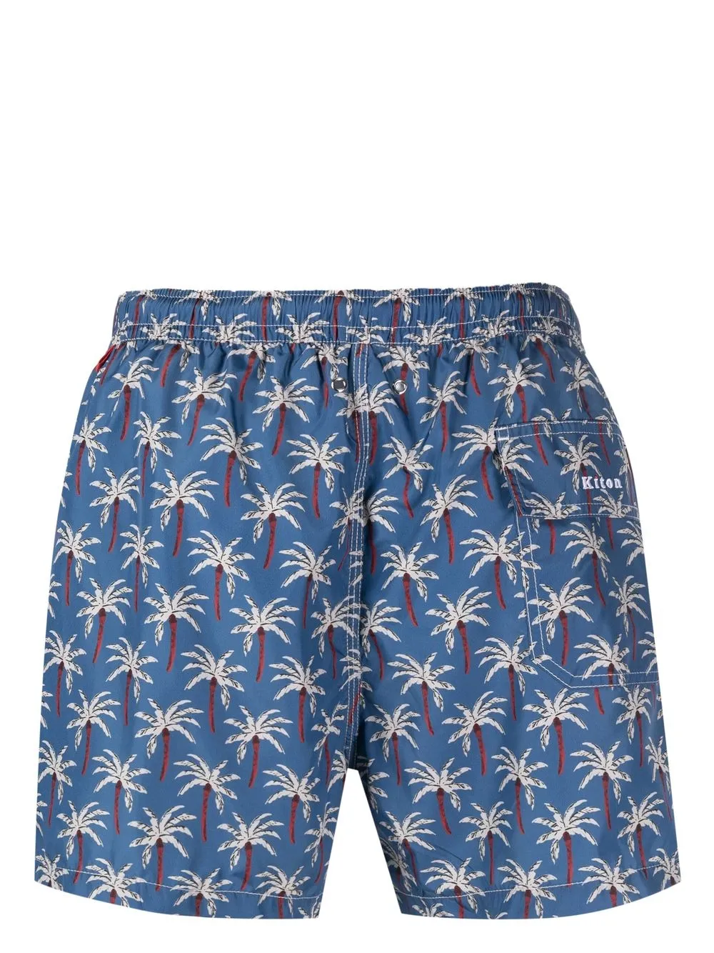 Kiton Zwembroek met print - Blauw