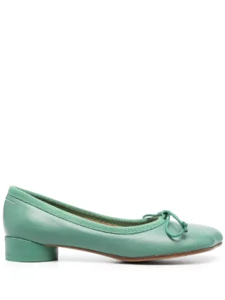 MM6 Maison Margiela Leather square toe Sandals Farfetch