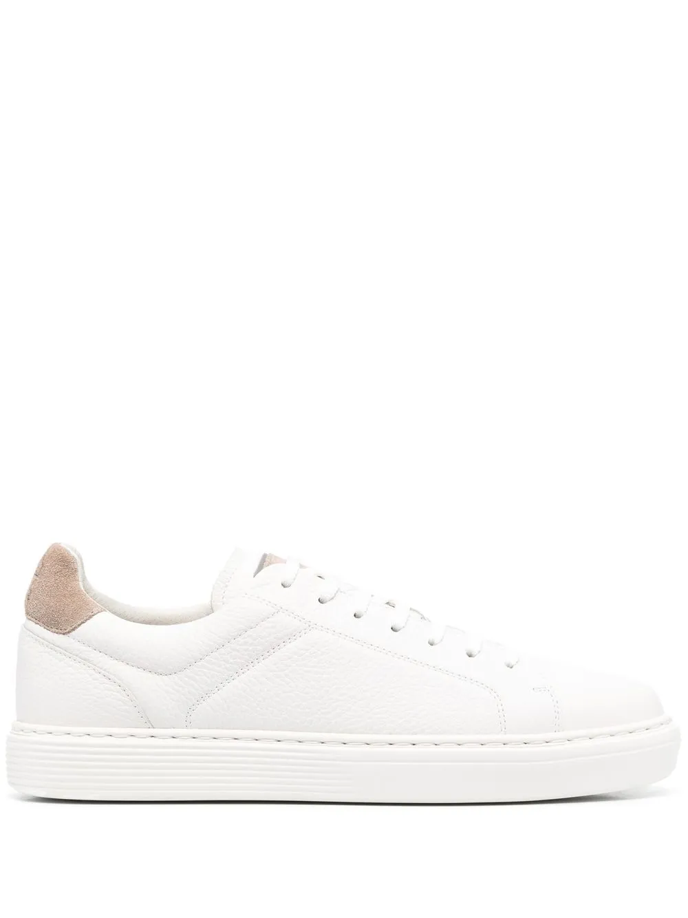 

Brunello Cucinelli tenis bajos con agujetas - Blanco