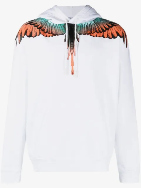 COUNTY OF MILAN wing-print organic-cotton hoodie