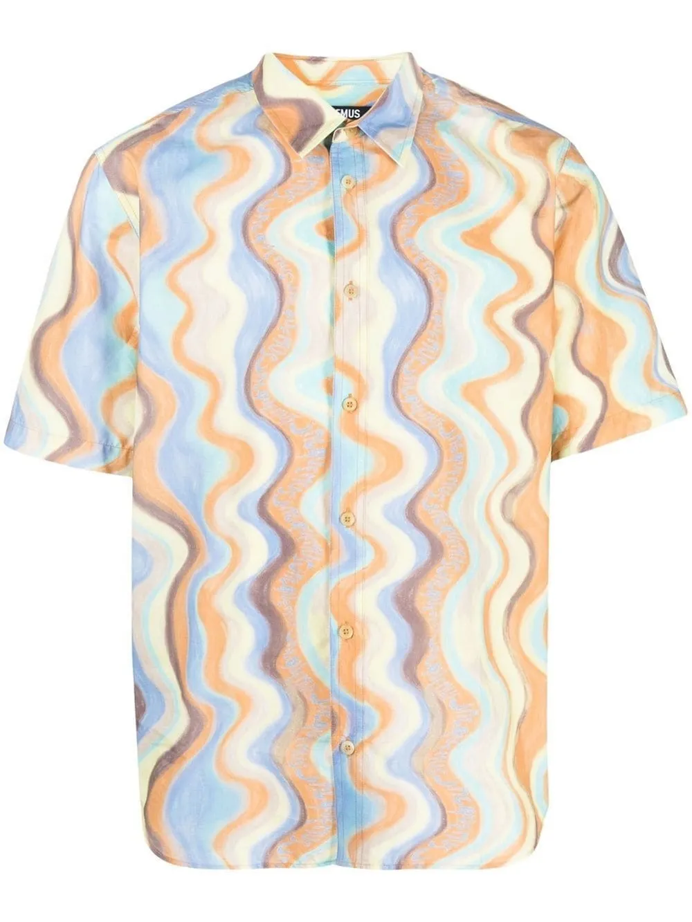 

Jacquemus wave-print shirt - Blue