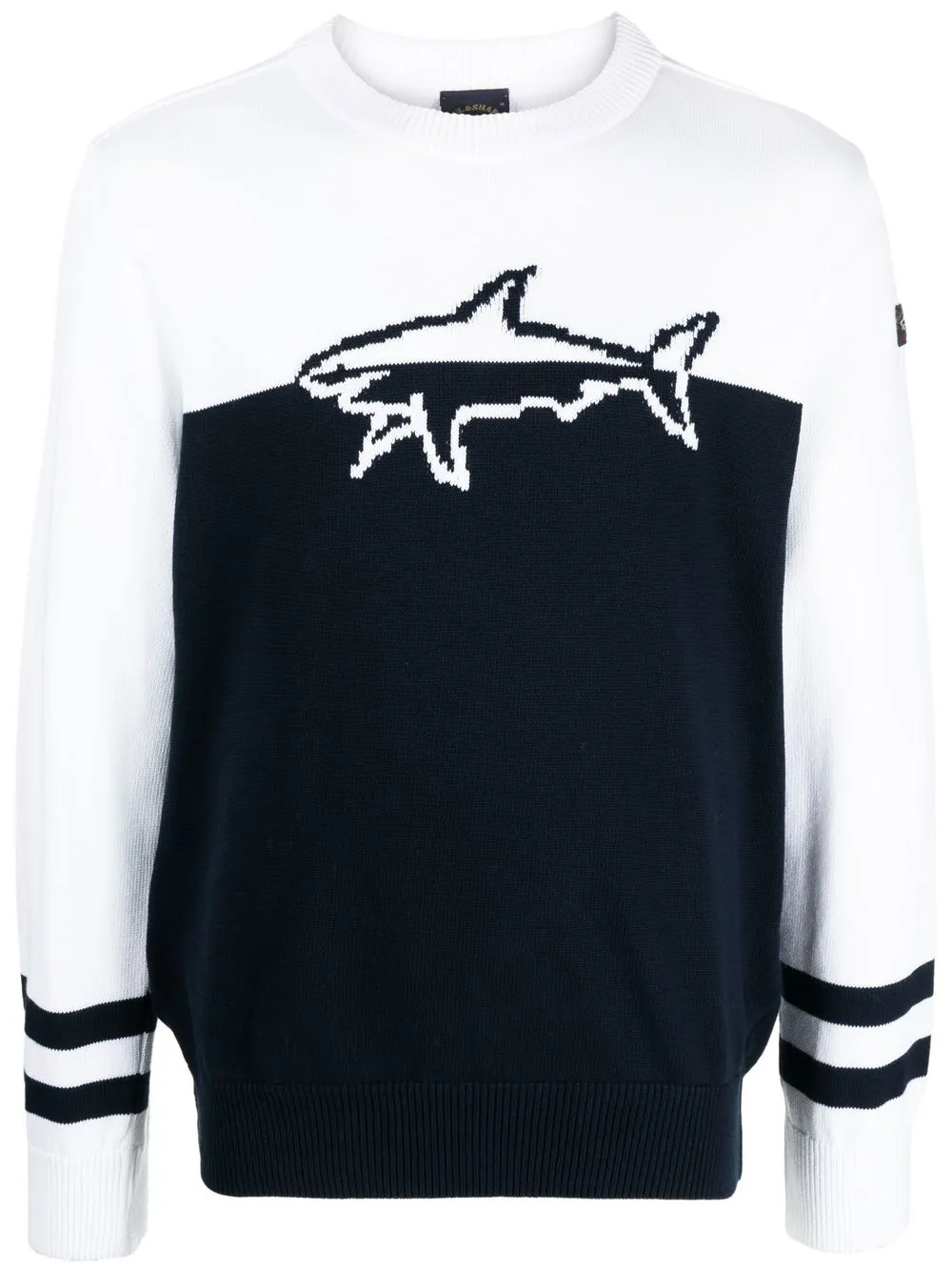 Paul Shark jacquard logo Jumper Farfetch