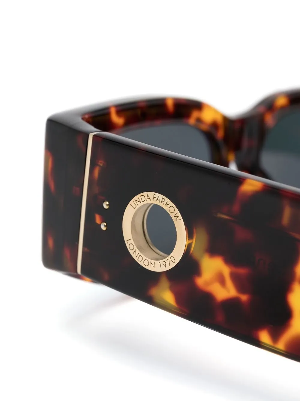  Linda Farrow Senna Tortoiseshell-effect Sunglasses - Brown 