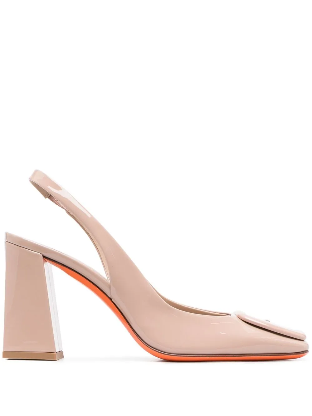 

Santoni elastic-strap calf-leather pumps - Neutrals