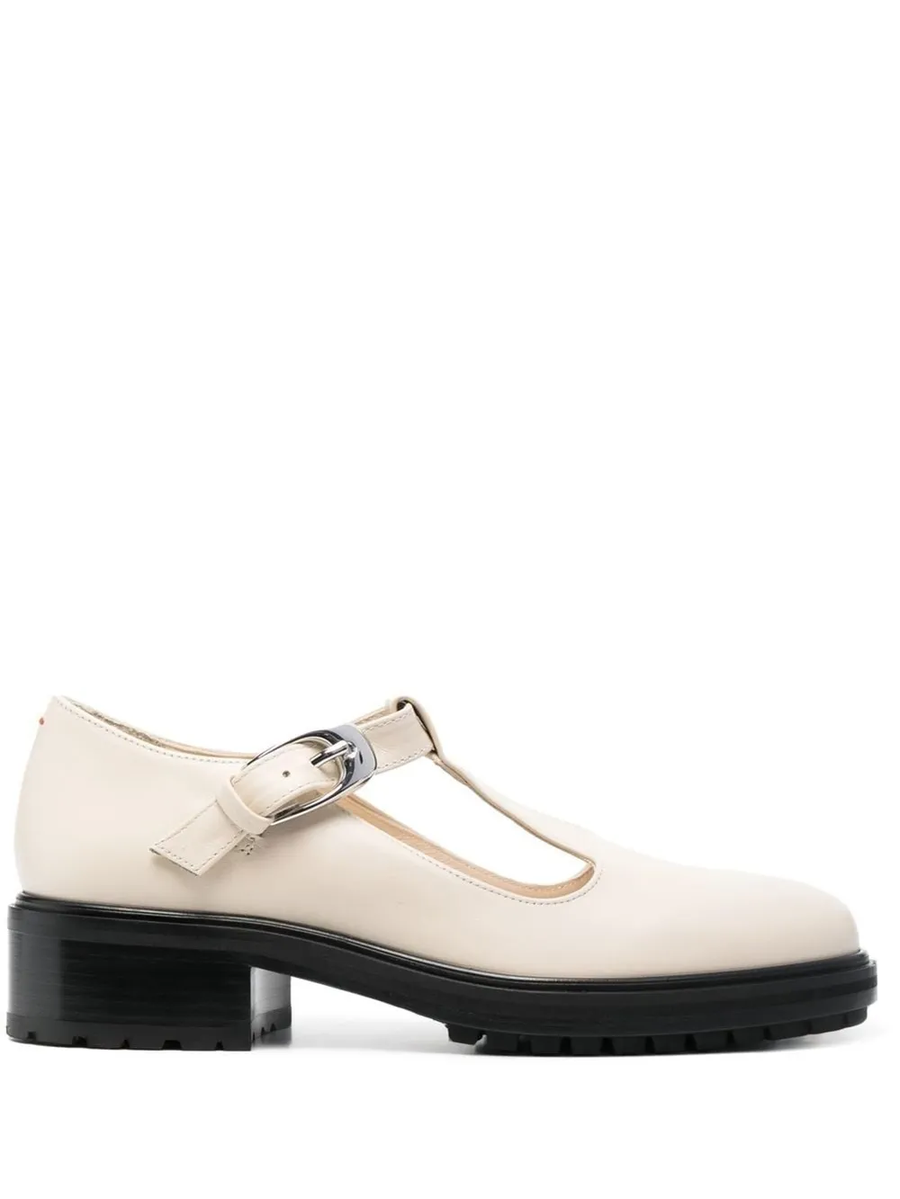 

Aeyde leather buckle 50mm loafers - Neutrals