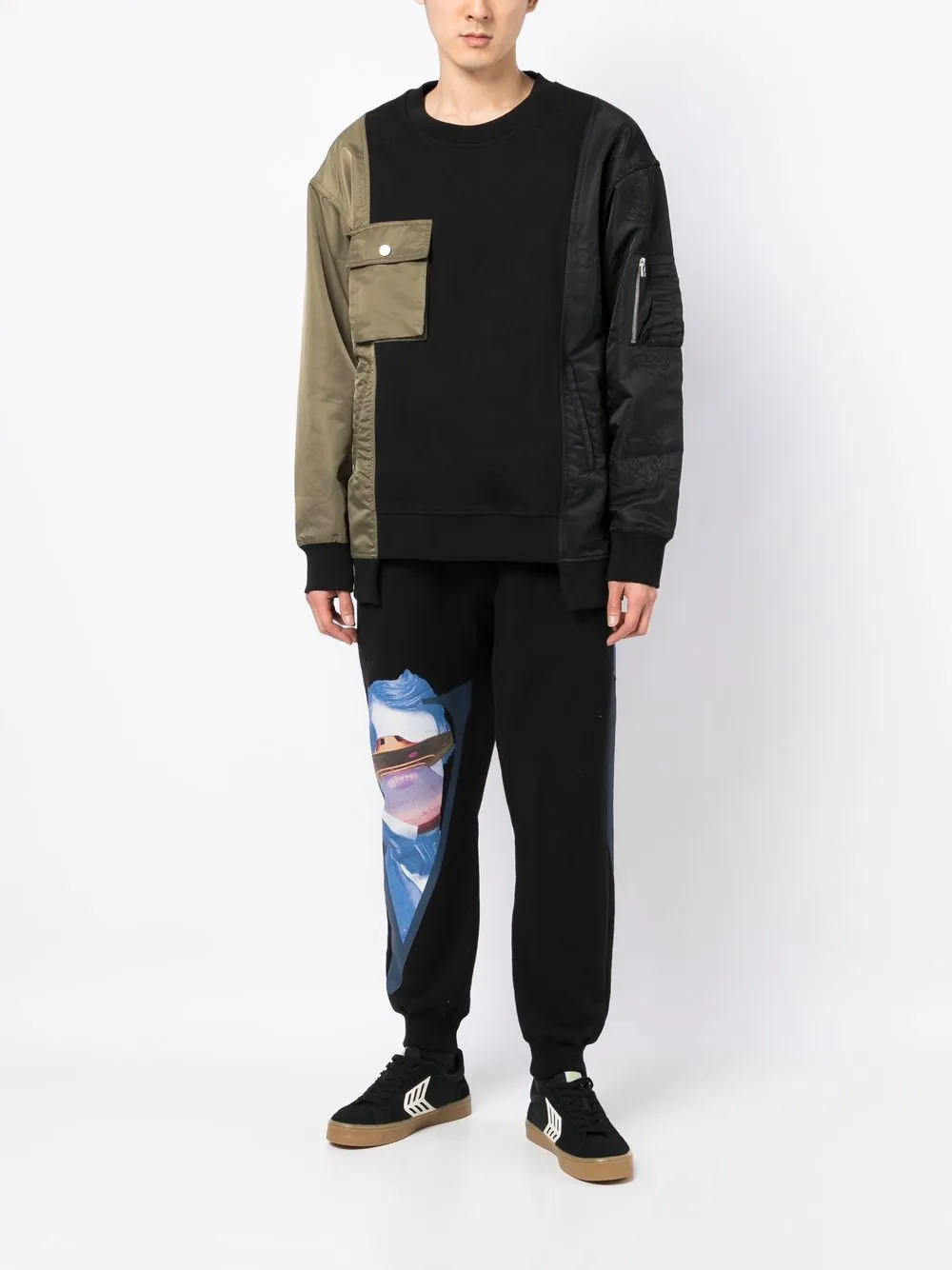 Undercover Trainingsbroek met print - Zwart