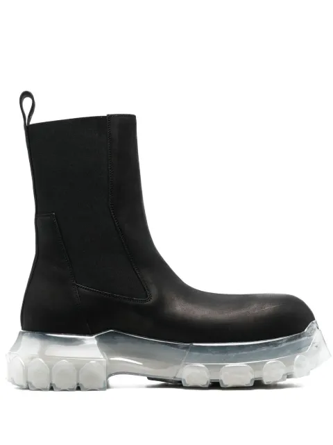 Rick Owens Bozo leather tractor boots
