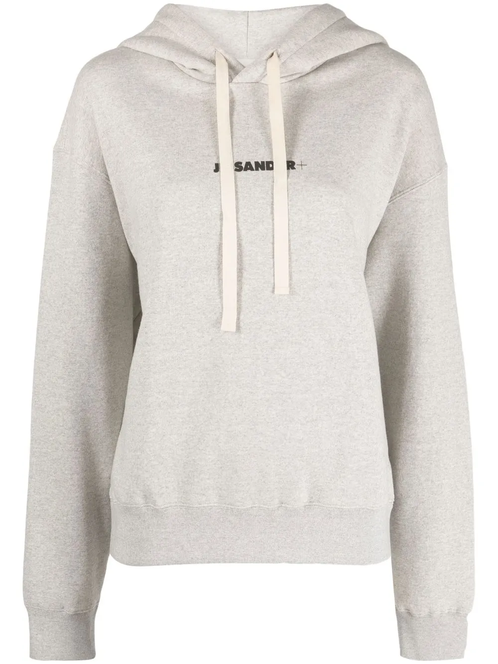 

Jil Sander cotton logo-print hoodie - Grey