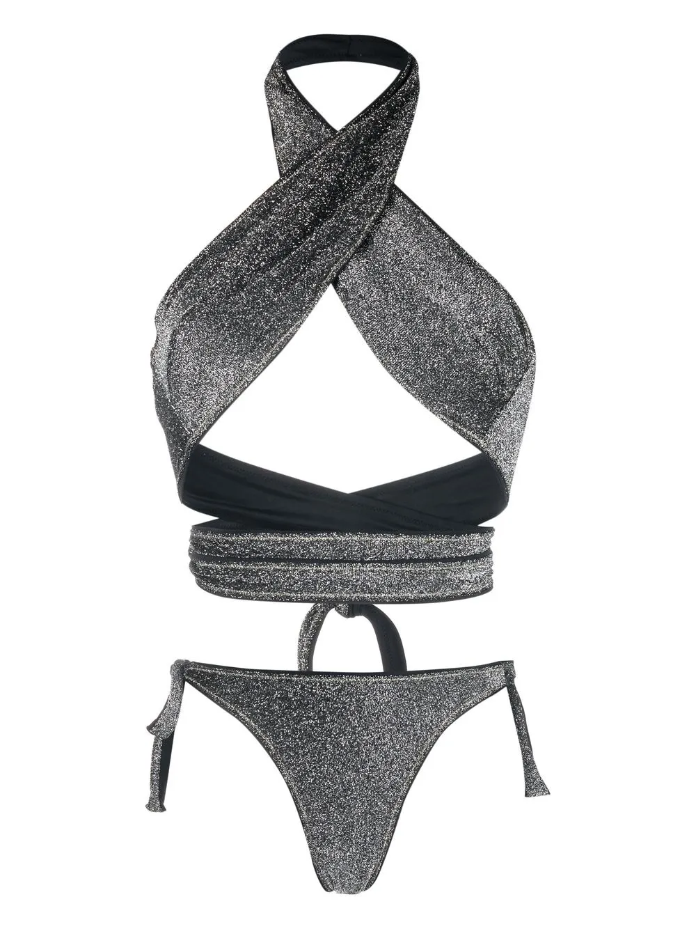 

Reina Olga Showhorse cross-front bikini - Black