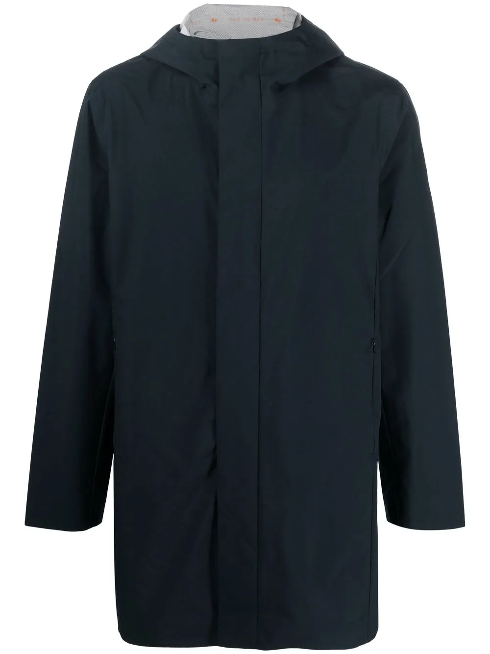 Save The Duck recycled-polyester hooded coat - Blue