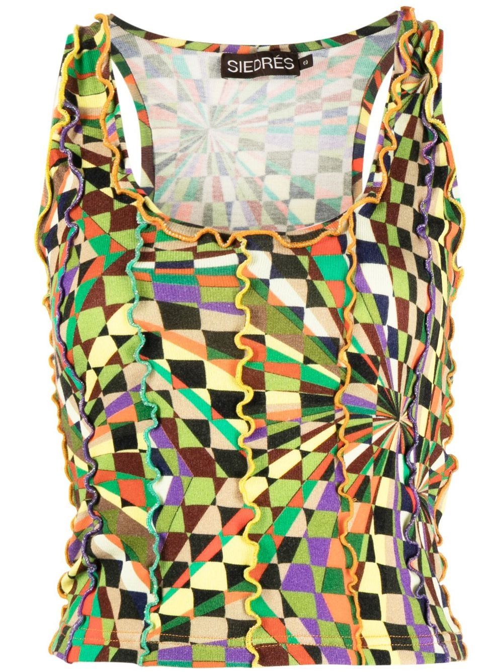 

SIEDRES Kaleidoscope graphic-print Neli Top - Multicolour